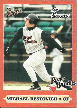 1999 Multi-Ad Midwest League Top Prospects Update #20 Michael Restovich Front