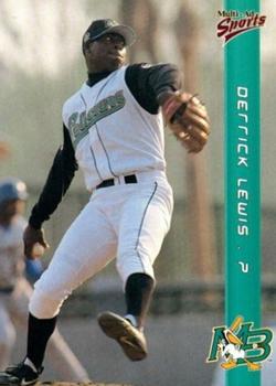 1999 Multi-Ad Myrtle Beach Pelicans #5 Derrick Lewis Front
