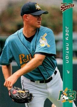 1999 Multi-Ad Myrtle Beach Pelicans #21 Joey Nation Front