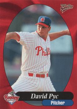 1999 Multi-Ad Reading Phillies Update #25 David Pyc Front