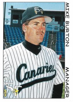 1999 Multi-Ad Sioux Falls Canaries #NNO Mike Burton Front