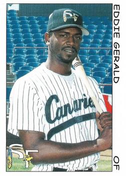 1999 Multi-Ad Sioux Falls Canaries #NNO Eddie Gerald Front