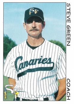 1999 Multi-Ad Sioux Falls Canaries #NNO Steve Green Front