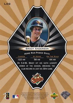 1997 Upper Deck - Long Distance Connection #LD2 Brady Anderson Back