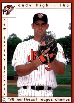 1999 Warning Track New Jersey Jackals #3 Andy High Front