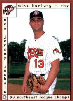 1999 Warning Track New Jersey Jackals #5 Mike Hartung Front