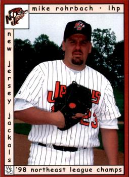 1999 Warning Track New Jersey Jackals #10 Mike Rohrbach Front