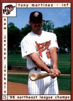 1999 Warning Track New Jersey Jackals #19 Tony Martinez Front