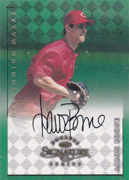 1998 Donruss Signature - Signature Series Millennium Marks Autographs #NNO Aaron Boone Front