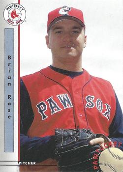 1999 Blueline Pawtucket Red Sox #28 Brian Rose Front