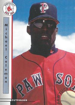 1999 Blueline Pawtucket Red Sox #9 Michael Coleman Front