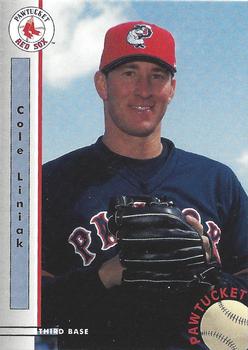 1999 Blueline Pawtucket Red Sox #20 Cole Liniak Front