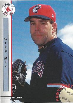 1999 Blueline Pawtucket Red Sox #23 Greg Mix Front