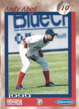 1999 Dunkin' Donuts Pawtucket Red Sox #NNO Andy Abad Front