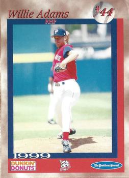 1999 Dunkin' Donuts Pawtucket Red Sox #NNO Willie Adams Front