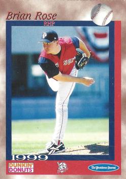 1999 Dunkin' Donuts Pawtucket Red Sox #NNO Brian Rose Front