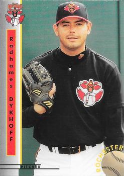 1999 Blueline Rochester Red Wings #9 Radhames Dykhoff Front