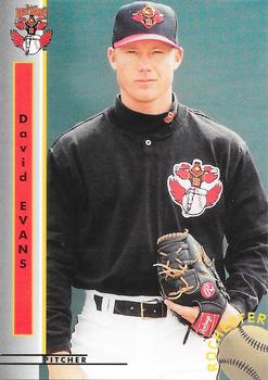 1999 Blueline Rochester Red Wings #10 David Evans Front