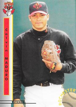 1999 Blueline Rochester Red Wings #18 Calvin Maduro Front