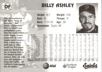 1999 St. Paul Saints #NNO Billy Ashley Back