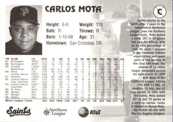 1999 St. Paul Saints #NNO Carlos Mota Back