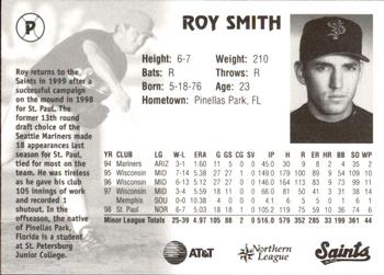 1999 St. Paul Saints #NNO Roy Smith Back