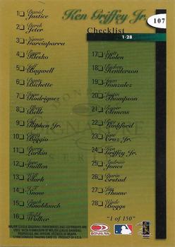 1998 Donruss Signature - Signature Proofs #107 Ken Griffey Jr. Back