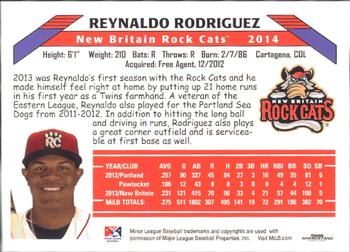 2014 Grandstand New Britain Rock Cats #NNO Reynaldo Rodriguez Back