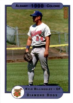 1998 Warning Track Albany-Colonie Diamond Dogs #5 Kyle Billingsley Front