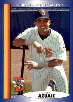 1998 Blueline Q-Cards Binghamton Mets #8 Jesus Azuaje Front