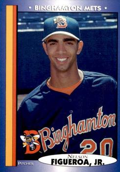 1998 Blueline Q-Cards Binghamton Mets #12 Nelson Figueroa Front