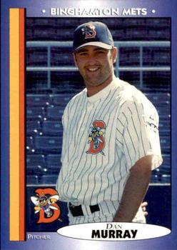 1998 Blueline Q-Cards Binghamton Mets #21 Dan Murray Front
