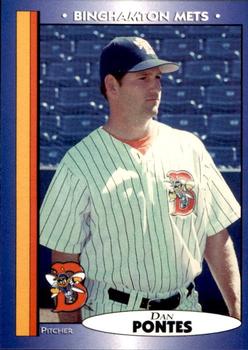 1998 Blueline Q-Cards Binghamton Mets #24 Dan Pontes Front