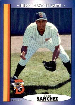 1998 Blueline Q-Cards Binghamton Mets #25 Yuri Sanchez Front