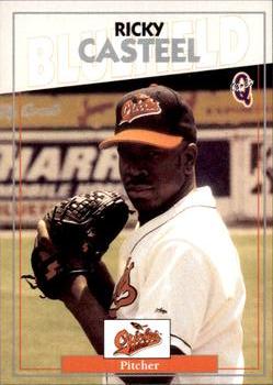 1998 Blueline Q-Cards Bluefield Orioles #15 Ricky Casteel Front
