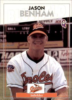 1998 Blueline Q-Cards Bluefield Orioles #25 Jason Benham Front