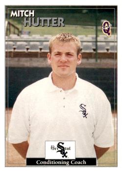 1998 Blueline Q-Cards Bristol White Sox #5 Mitch Hutter Front