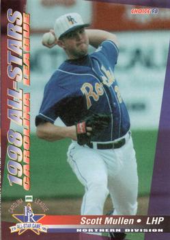 1998 Choice Carolina League All-Stars #3 Scott Mullen Front