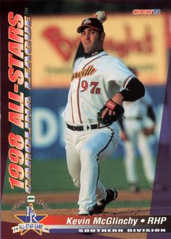 1998 Choice Carolina League All-Stars #22 Kevin McGlinchy Front