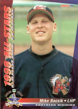 1998 Choice Carolina League All-Stars #25 Mike Bacsik Front
