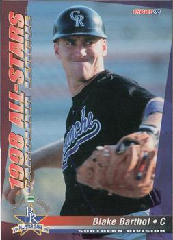 1998 Choice Carolina League All-Stars #28 Blake Barthol Front
