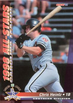1998 Choice Carolina League All-Stars #31 Chris Heintz Front