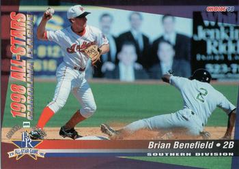 1998 Choice Carolina League All-Stars #32 Brian Benefield Front