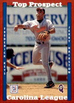 1998 Blueline Q-Cards Carolina League Top Prospects #31 Jerry Hairston Front