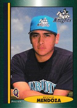 1998 Blueline Q-Cards Charlotte Knights #22 Reynol Mendoza Front