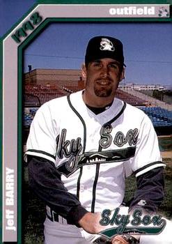 1998 Colorado Springs Sky Sox #NNO Jeff Barry Front