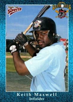 1998 Multi-Ad Erie SeaWolves #17 Keith Maxwell Front
