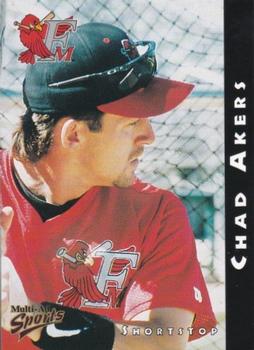 1998 Multi-Ad Fargo-Moorhead RedHawks #NNO Chad Akers Front