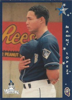 1998 Blueline Q-Cards Fort Wayne Wizards #5 Manny Lopez Front