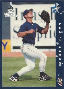 1998 Blueline Q-Cards Fort Wayne Wizards #8 Felix Pagan Front